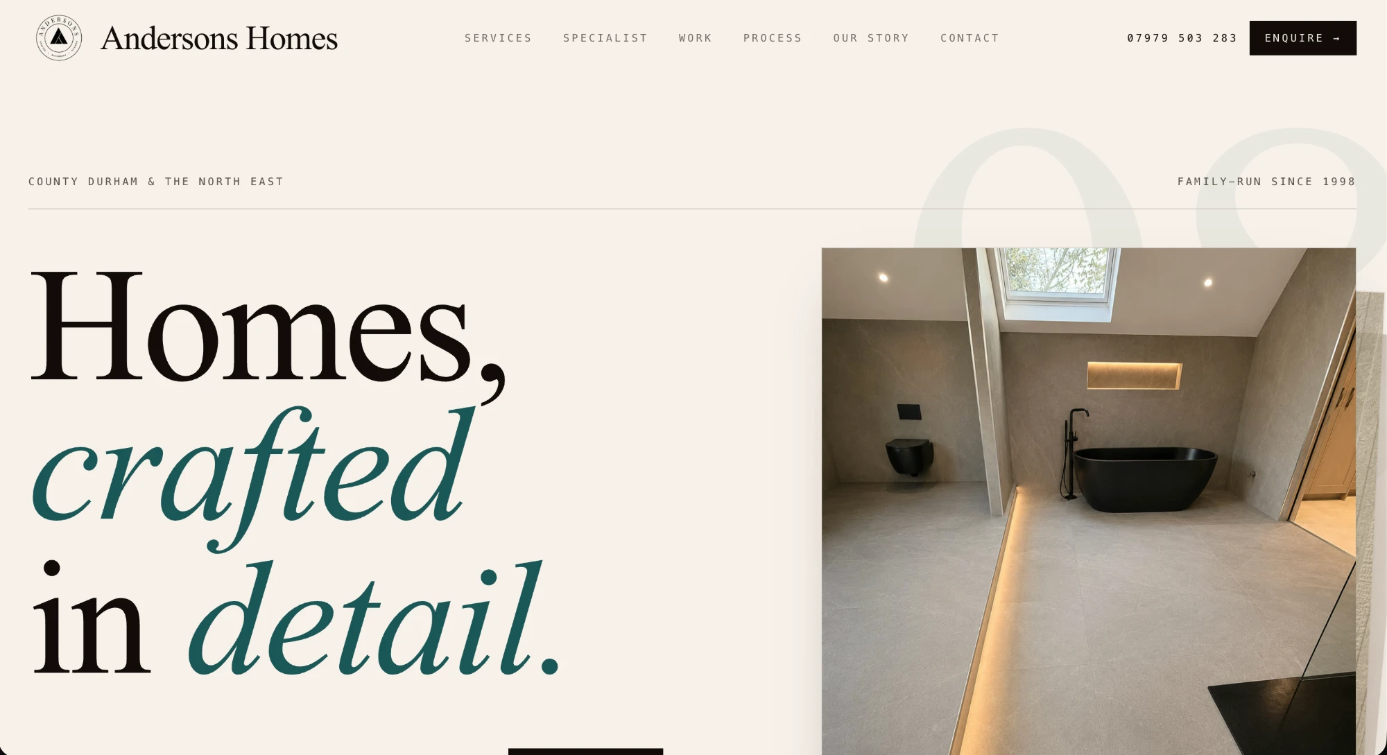 Andersons Homes website